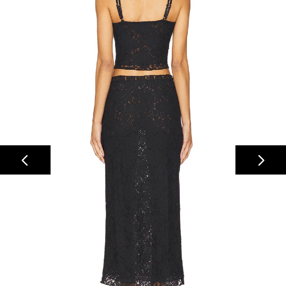 Superdown Amalie Skirt Set Black - Picture 3 of 4